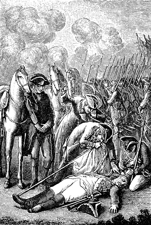 The death of Marshal Schwerin at the Battle of Prague on 6 May 1757 de Daniel Nikolaus Chodowiecki