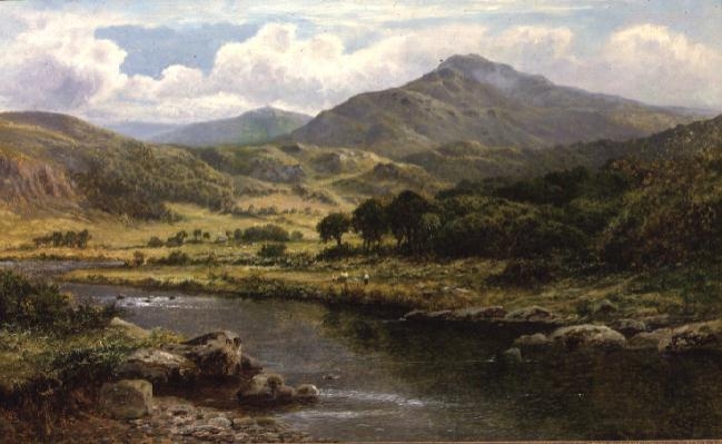 A Highland River Landscape de Daniel Sherrin