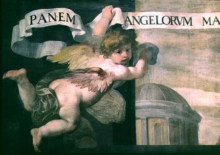 The Last Supper, detail of an angel de Daniele Crespi