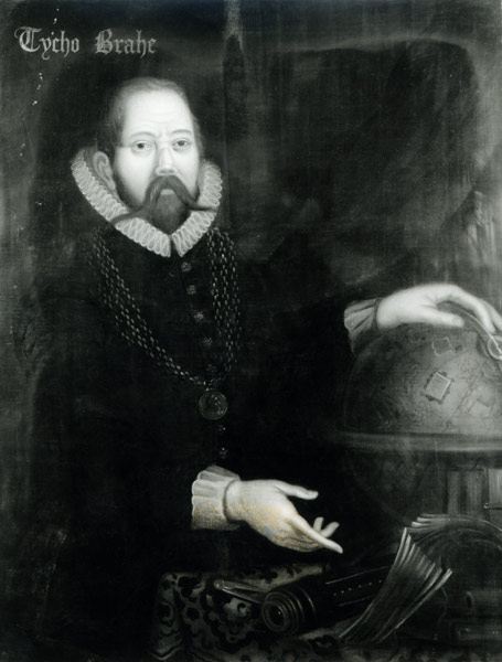 Tycho Brahe (1546-1601)  (b&w photo) de Danish School