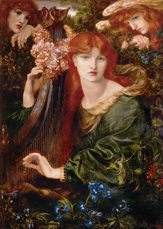 La Ghirlandata (1873) de Dante Gabriel Rossetti