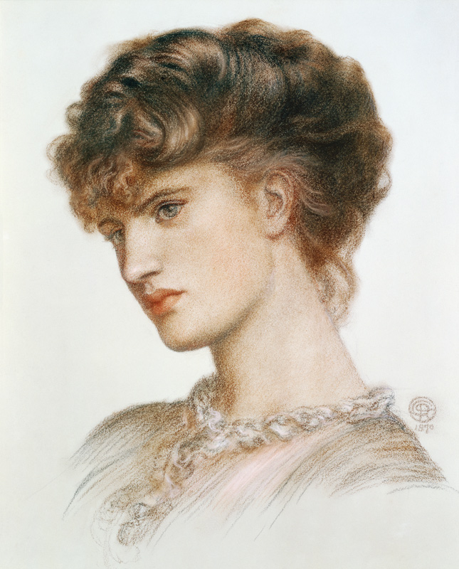 Portrait of Aglaia Coronio (nee Ionides) de Dante Gabriel Rossetti
