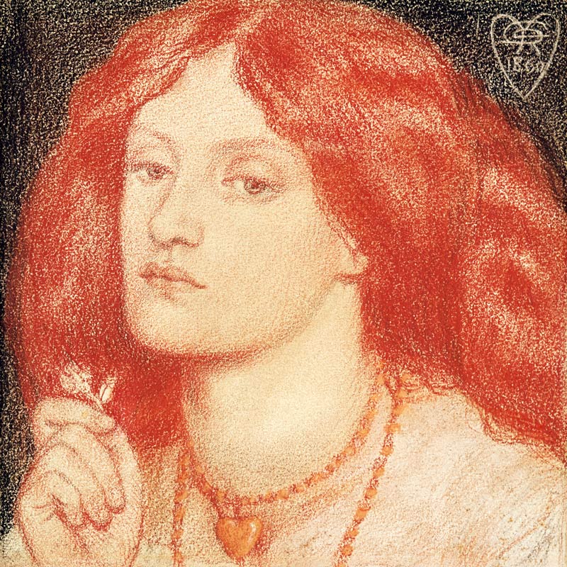 Portrait of Elizabeth Siddal (1834-62) de Dante Gabriel Rossetti