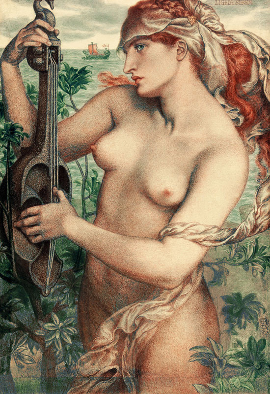 Rossetti / Sirene Ligeia / 1873 de Dante Gabriel Rossetti