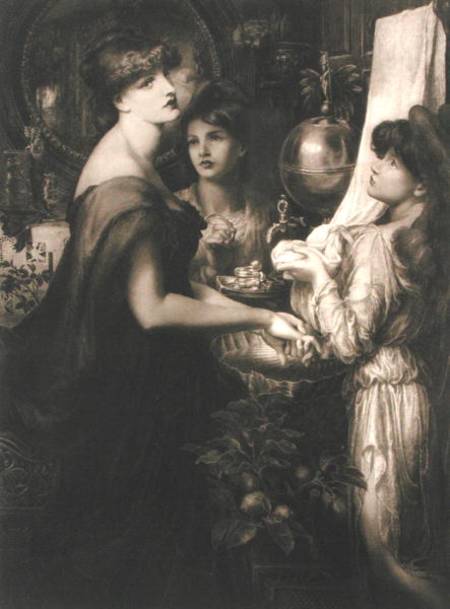 La Bella Mano de Dante Gabriel Rossetti
