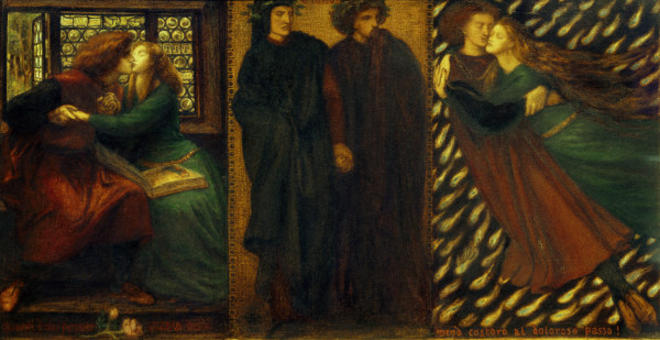 D.G.Rossetti / Paolo and Francesca. de Dante Gabriel Rossetti