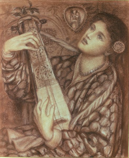 D.Rossetti, A Christmas Carol, 1867. de Dante Gabriel Rossetti