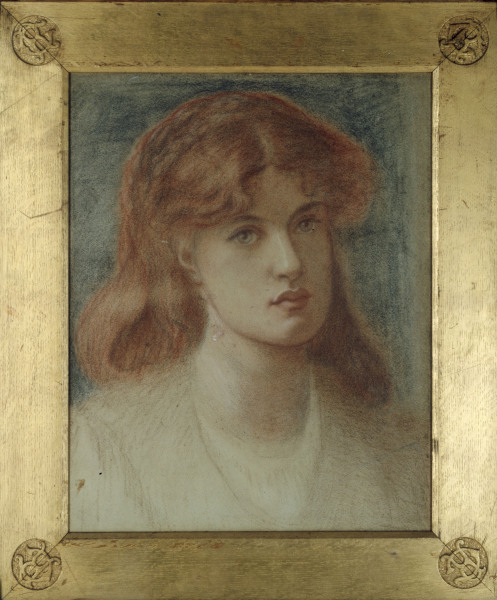 D.Rossetti, Head of a Girl. de Dante Gabriel Rossetti