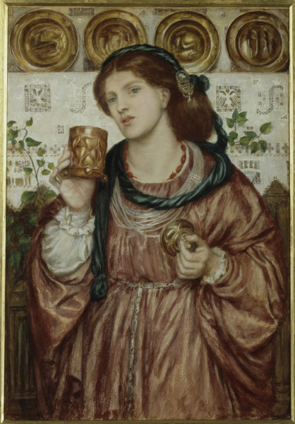 D.Rossetti, The Loving Cup, 1867. de Dante Gabriel Rossetti