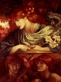 The unmarried noblewoman (The Blessed Damozel) de Dante Gabriel Rossetti