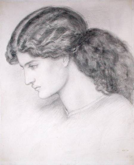 Head of a Woman de Dante Gabriel Rossetti