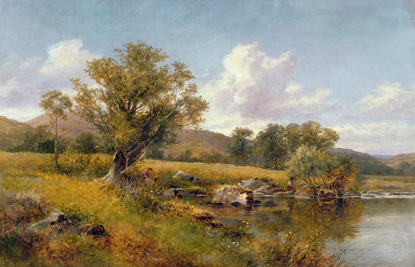 A River Landscape de David Bates