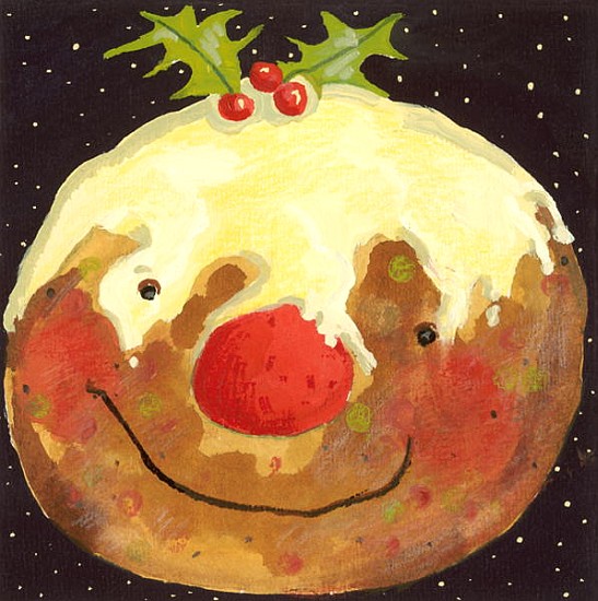 Christmas Pudding (gouache)  de David  Cooke