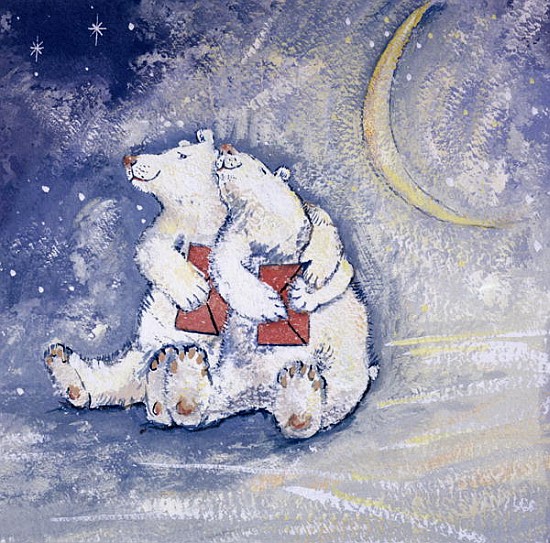 Happy Bears (gouache on paper)  de David  Cooke