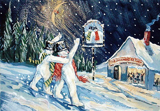 The Snowmen''s Return (gouache on paper)  de David  Cooke