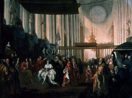 Coronation of Karl XI (1655-97) de David Klocker Ehrenstrahl