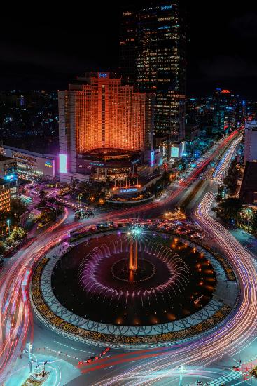 Jakarta City View at Night.