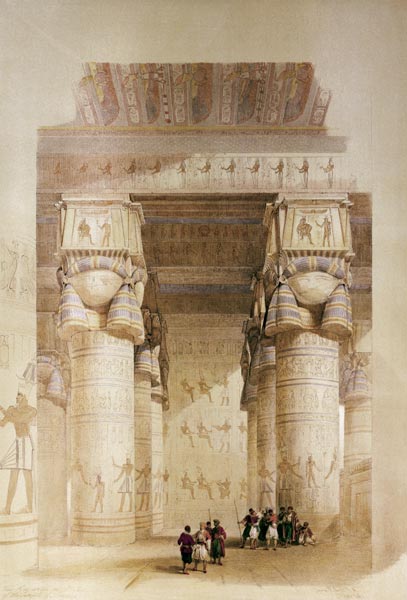 Dendera , Hathor Temple de David Roberts