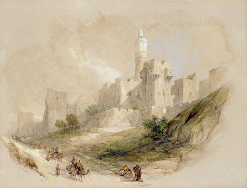 Jerusalem and the Tower of David de David Roberts