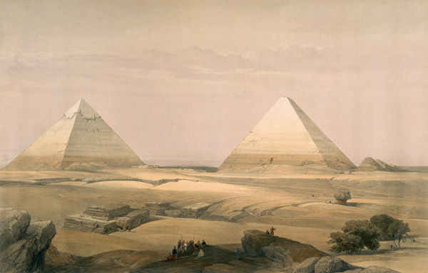 Giza , Pyramids de David Roberts