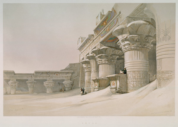Edfu , Horus Temple de David Roberts