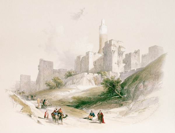 Jerusalem , Tower of David de David Roberts