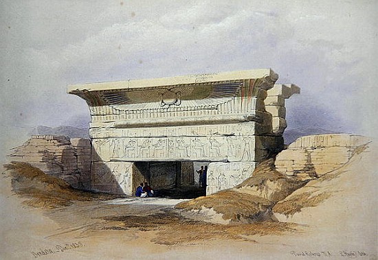 North Gate at Dendarah, from \\Egypt and Nubia\\\, Vol.1\\"" de David Roberts