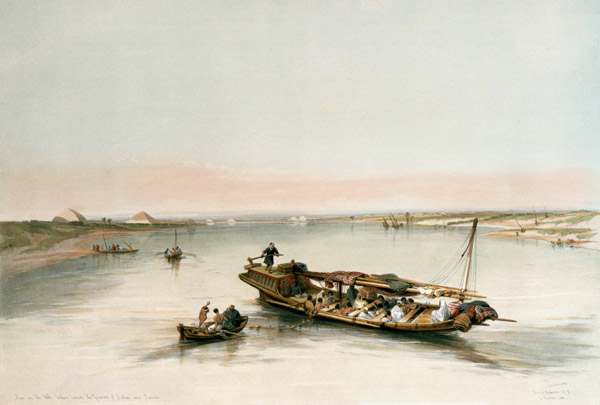 Nile w.Slave Boat de David Roberts