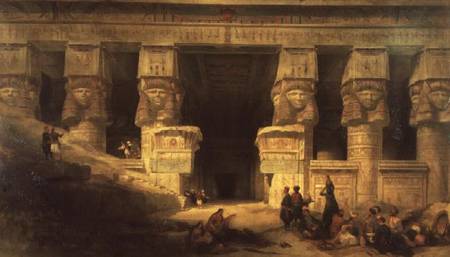 The Temple of Dendera, Upper Egypt de David Roberts