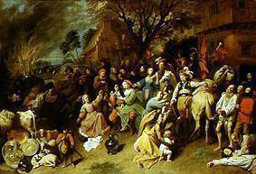 The sufferings of the farmers (looting) de David Ryckaert III.