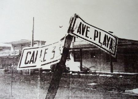Black and white street sign