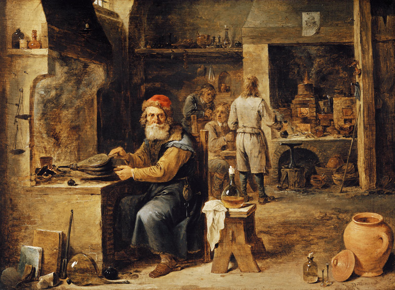 Der Alchimist. de David Teniers