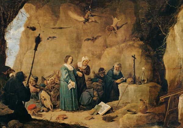 The temptation of the St. Antonius Abad. de David Teniers