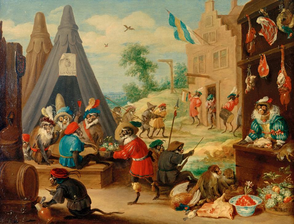 Festival of Monkeys de David Teniers