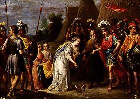 Armida in front of Gottfried of bouillon de David Teniers