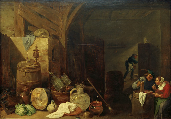 D. Teniers d.J., Abendessen in der ... de David Teniers