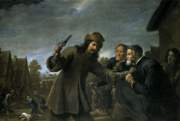 David Teniers d.J.,Überfall auf ein Dorf de David Teniers