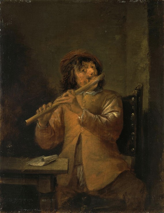 Flautist de David Teniers