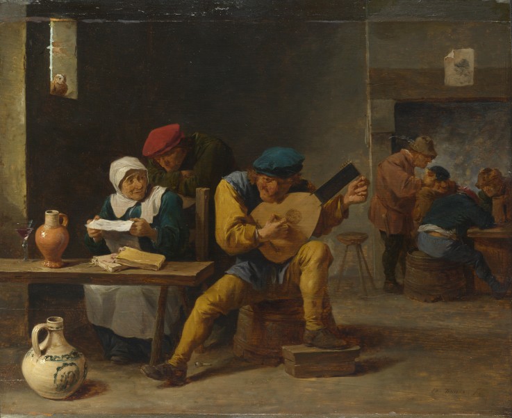 Peasants making Music in an Inn de David Teniers