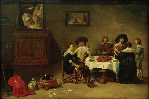 D.Teniers d.J., Gesellschaft beim Mahl de David Teniers