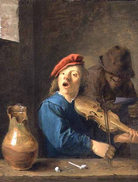The Fiddler de David Teniers