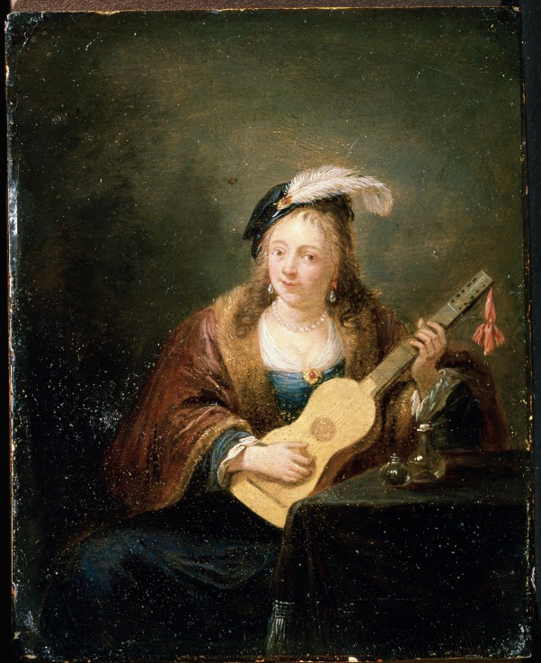 Woman with a Guitar de David Teniers