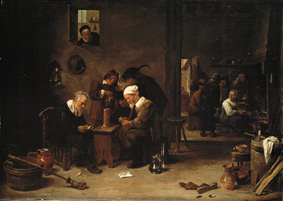 Card-player and smoker de David Teniers