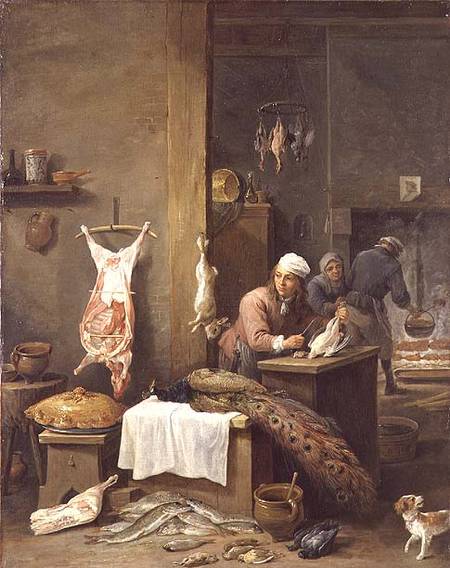 In the Kitchen de David Teniers