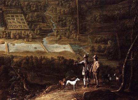 Landscape with sportsmen de David Teniers