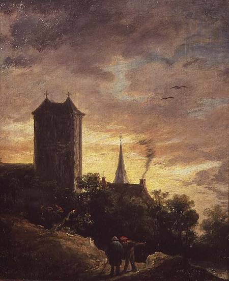 Landscape with a Tower de David Teniers