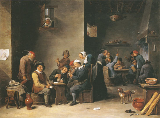 a scene in a tavern de David Teniers