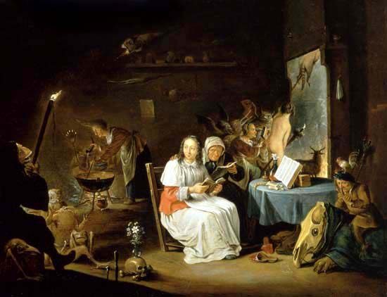 Witches Preparing for the Sabbat de David Teniers