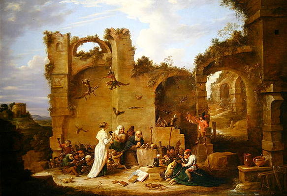 The Temptation of St. Anthony (oil on canvas) de David the Younger Teniers