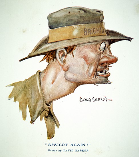 Apricot Again! - Gallipoli Campaign of 1915, cartoon published in The Anzac Book de David C. Barker